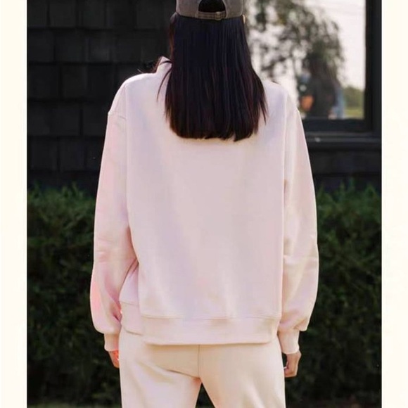 Parker Women's Blush Hoodie with Chocolate Lettering - Picture 3 of 4